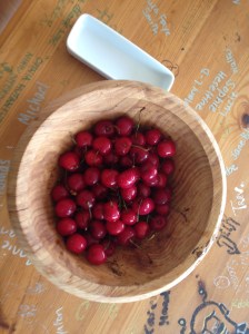 a bowl of cherries